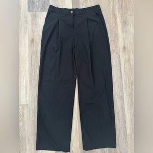 Black Wild Fable Pleated Trousers